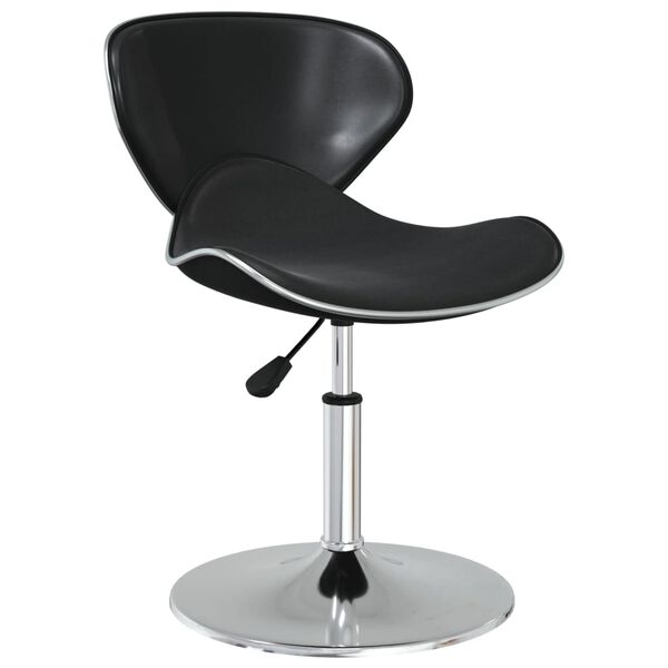 vidaXL Cadeiras de jantar 4 pcs couro artificial preto