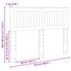 vidaXL Cabeceira Cinza Sonoma 120 cm Madeira processada