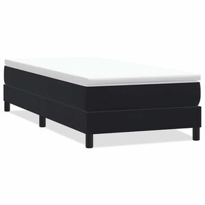 vidaXL Cama com molas sem colch&atilde;o 90x220 cm veludo preto