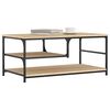 vidaXL Mesa de centro 90x49x40 cm derivados de madeira carvalho sonoma
