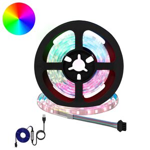 vidaXL Fita LED 2 unid. Preto e Transparente Cobre e Pl&aacute;stico