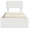 vidaXL Estrutura da Cama Branco 90 x 190 cm Madeira processada