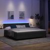 vidaXL Cama Box Spring LED com colch&atilde;o Preto 200 x 200 cm Veludo