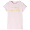 vidaXL T-shirt de crian&ccedil;a rosa-suave 140