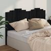 vidaXL Cabeceira de cama 186x4x110 cm pinho maci&ccedil;o preto
