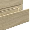 vidaXL Arm&aacute;rio de lavat&oacute;rio 80x38,5x45cm contraplacado carvalho sonoma