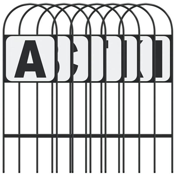 vidaXL Marcadores de adestramento 8 pcs aço