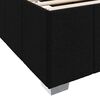vidaXL Estrutura da Cama com colch&atilde;o Preto 140 x 200 cm tecido