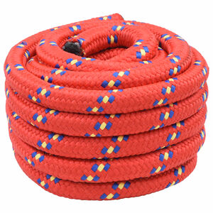 vidaXL Corda de Barco 4 mm 25 m Vermelho