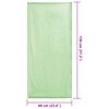 vidaXL Toalhas para Cadeiras Exteriores 2 pcs Verde 130 x 60 cm