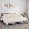 vidaXL Manta pesada 15 kg 220x260 cm tecido creme-claro