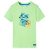 T-shirt de crian&ccedil;a verde n&eacute;on 128