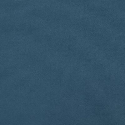 vidaXL Estrutura de cama 100x200 cm veludo azul-escuro