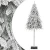 vidaXL &Aacute;rvore de Natal artificial c/ flocos de neve 210 cm