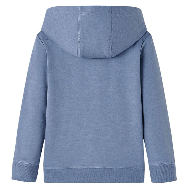 Sweatshirt para crian&ccedil;a com capuz azul mesclado 140