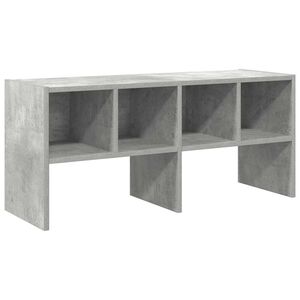 vidaXL Sapateira empilh&aacute;veis 89,5x30x40 cm cinzento cimento