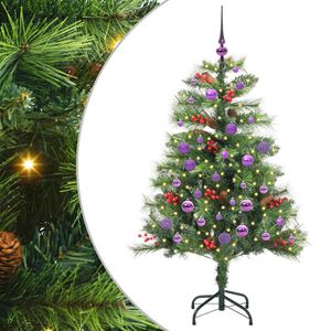 vidaXL &Aacute;rvore de Natal Artificial 150 LED Branco quente PVC e Metal