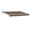 vidaXL Toldo Retr&aacute;til El&eacute;trico Cinzento-acastanhado 5 x 3 m