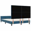 vidaXL Cama Box com cabeceira Azul Escuro 140 x 200 cm Veludo