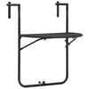 vidaXL Mesa varanda pendurar 60x64x83,5cm pl&aacute;stico aspe. vime castanho