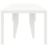 vidaXL Mesa de Jantar para Jardim Branco 400 x 100 x 73 cm vime PE