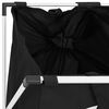 vidaXL Separador de roupa suja de 2 sec&ccedil;&otilde;es preto