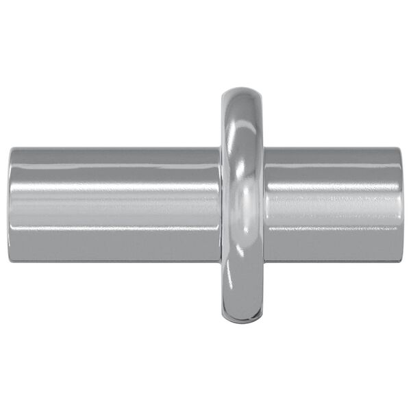 vidaXL Ganchos de Prateleira 12 pcs Prateado 8,6 x 8,6 x 14,6 mm A&ccedil;o