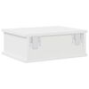 vidaXL Mesa-de-cabeceira 2 pcs Branco 40 x 31 x 15 cm