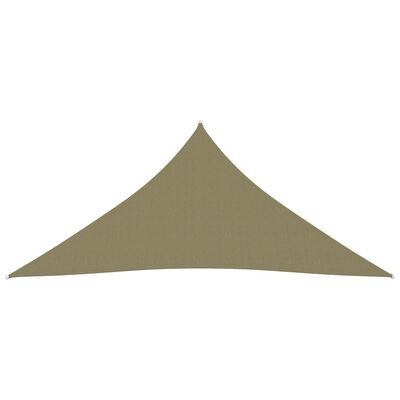 vidaXL Para-sol estilo vela tecido oxford triangular 4,5x4,5x4,5m bege