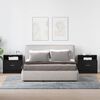 vidaXL Mesas de cabeceira com gaveta 2 pcs 51x31x47 cm carvalho preto