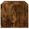 vidaXL Mesa de centro c/ portas de vidro 68x50x42 cm carvalho fumado