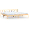 vidaXL Estrutura de cama 200x200 cm pinho maci&ccedil;o
