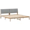 vidaXL Estrutura da Cama com cabeceira Castanho 200 x 200 cm