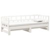 vidaXL Estrutura sof&aacute;-cama de puxar 2x(80x200) cm pinho maci&ccedil;o branco