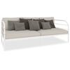 vidaXL Estrutura sof&aacute;-cama 90x200 cm metal branco