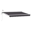 vidaXL Toldo Retr&aacute;til El&eacute;trico Antracite e Branco 3,5 x 2 m
