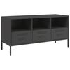 vidaXL M&oacute;vel de TV 100,5x39x50,5 cm a&ccedil;o preto