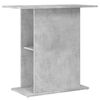 vidaXL Suporte aqu&aacute;rio 75x36x72,5 cm deriv. de madeira cinza cimento