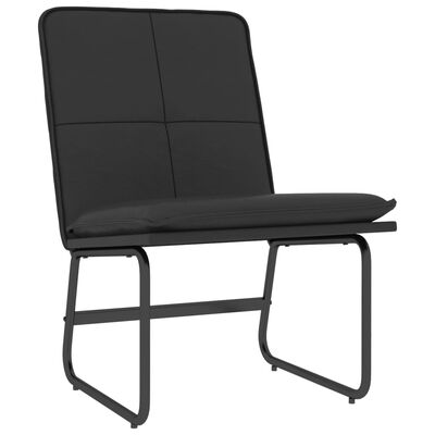 vidaXL Cadeira lounge 54x75x76 cm couro artificial preto
