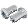 vidaXL Porca de Bloqueio 2 unid. N&iacute;quel M6 x 25 mm A&ccedil;o