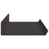 vidaXL Prateleira Flutuante 4 pcs Preto 60 x 8,5 x 2,5 cm A&ccedil;o