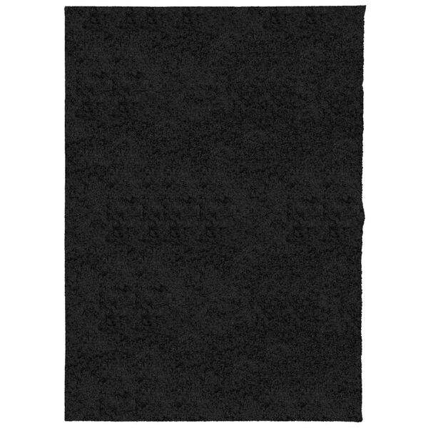 vidaXL Tapete shaggy de pelo alto PAMPLONA 240x340 cm preto