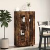 vidaXL Buffet com porta FLORIN Carvalho Defumado 55,5 x 29 x 103 cm