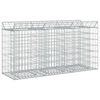 vidaXL Cama elevada de gabi&atilde;o 150 x 50 x 80 cm A&ccedil;o Galvanizado
