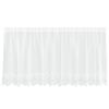 vidaXL Cortina de Renda Branco 100 x 300 cm Poli&eacute;ster