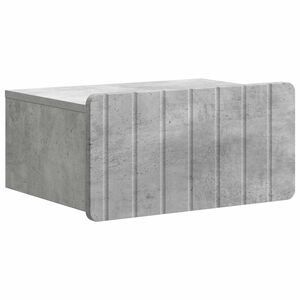 vidaXL Gabinete de Canto Montado na Parede com gaveta Cinzento Cimento