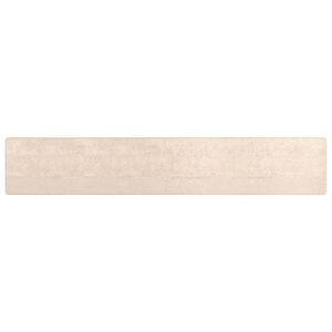 vidaXL Passadeira MARSA Creme 100 x 450 cm Poli&eacute;ster e PVC