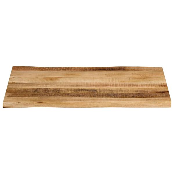 vidaXL Tampo de mesa c/ borda viva 80x60x3,8cm mangueira &aacute;spera maci&ccedil;a