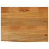 vidaXL Tampo de mesa c/ borda viva 90x60x3,8 cm mangueira maci&ccedil;a