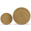 vidaXL Conjunto de mesas de centro 2 pcs juta natural